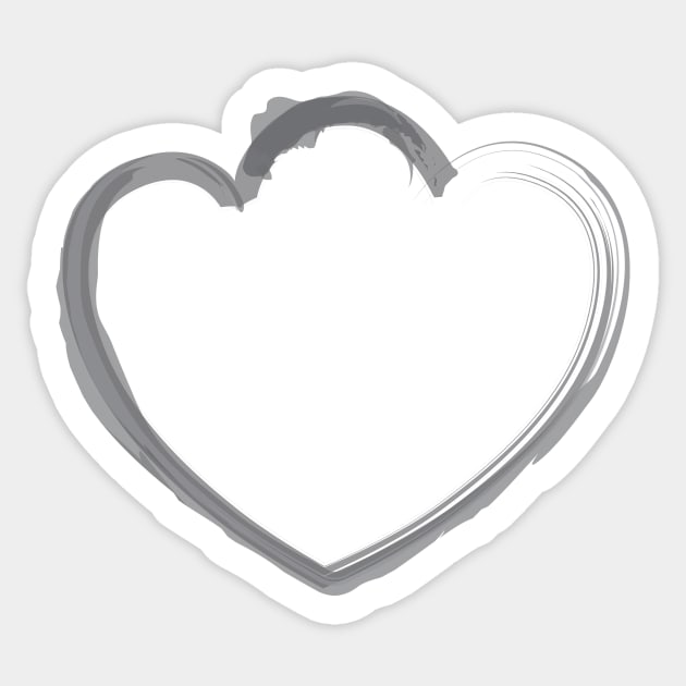 Mutant Heart Grey Sticker by Mutant Heart